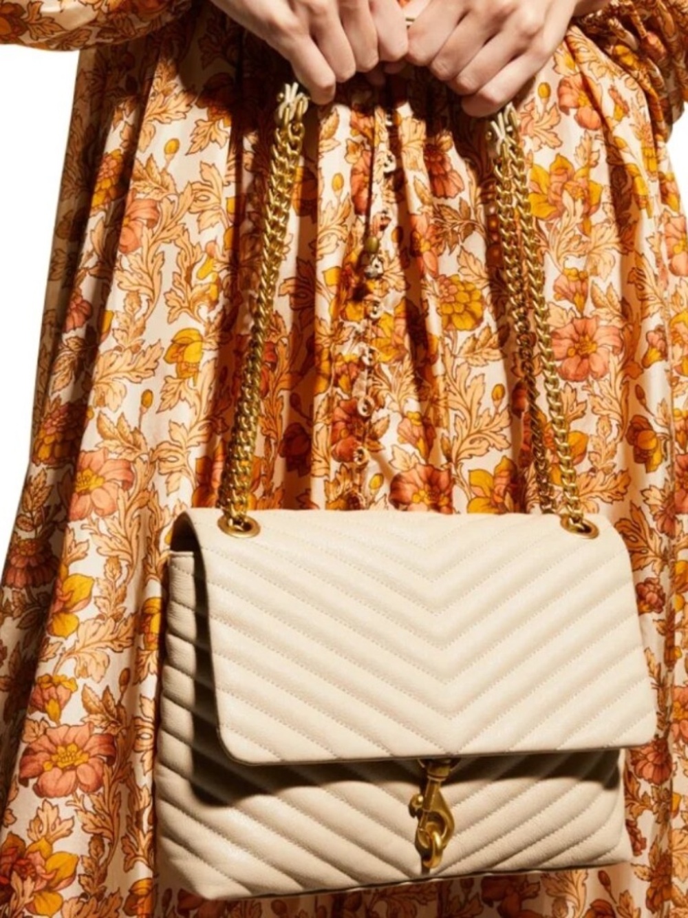 REBECCA MINKOFF Edie Quilted Leather Convertible Crossbody Bag